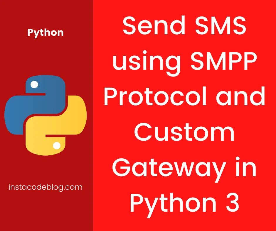 Send SMS using SMPP Protocol in Python 3