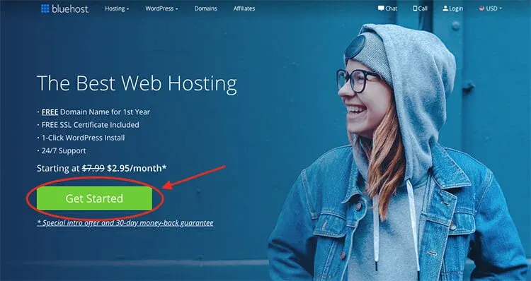 Go to Bluehost