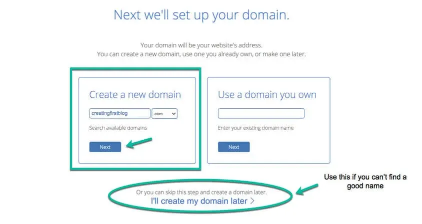 Select Domain Name